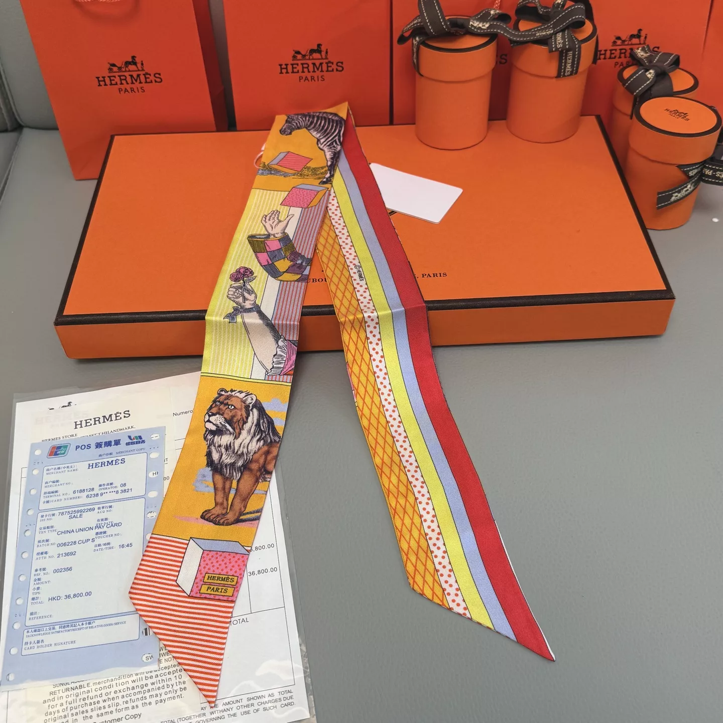 Flexible 1184 Hermes Silk Scarf