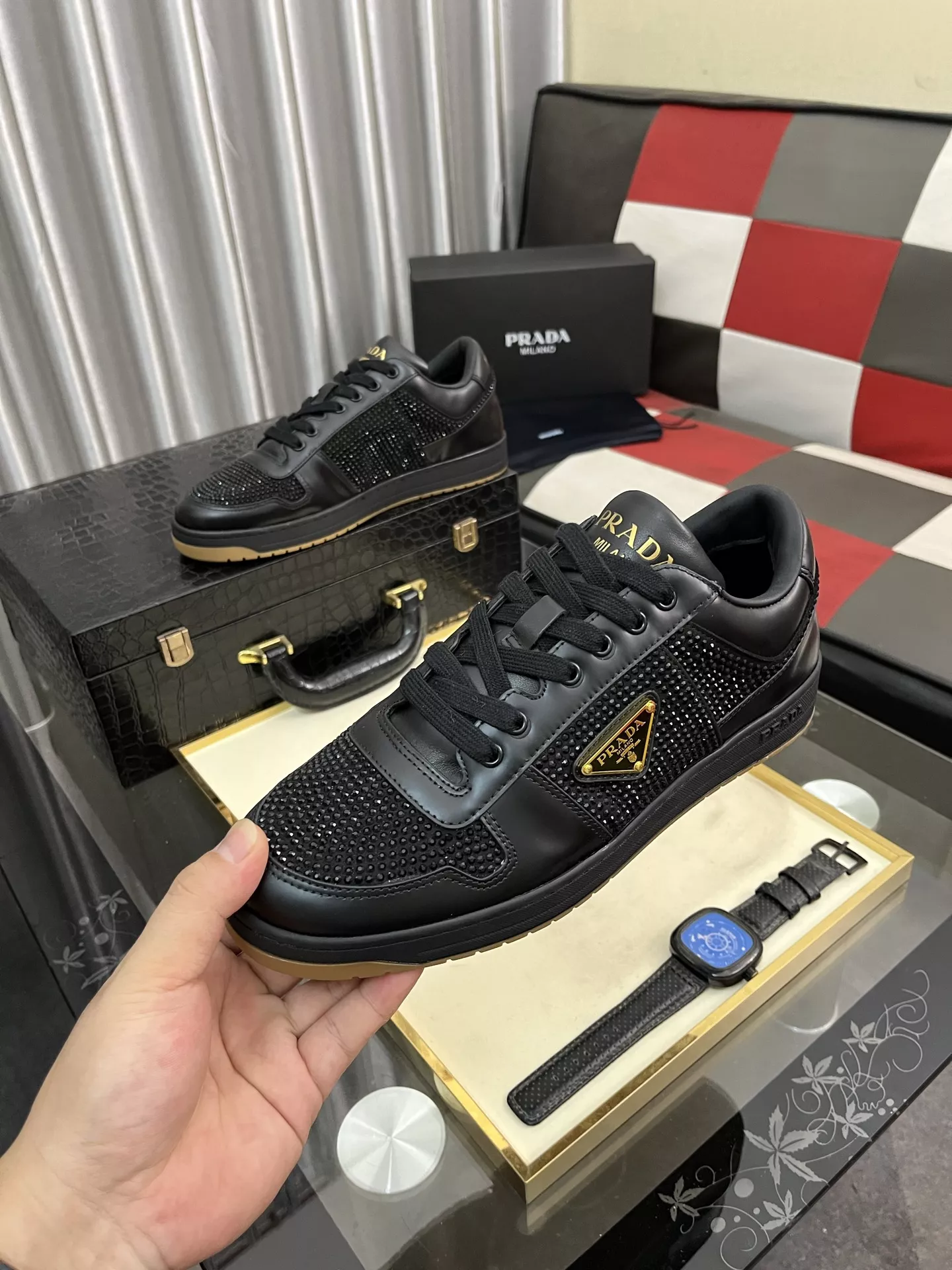 Flexible 1384 Prada Casual Shoes For Men