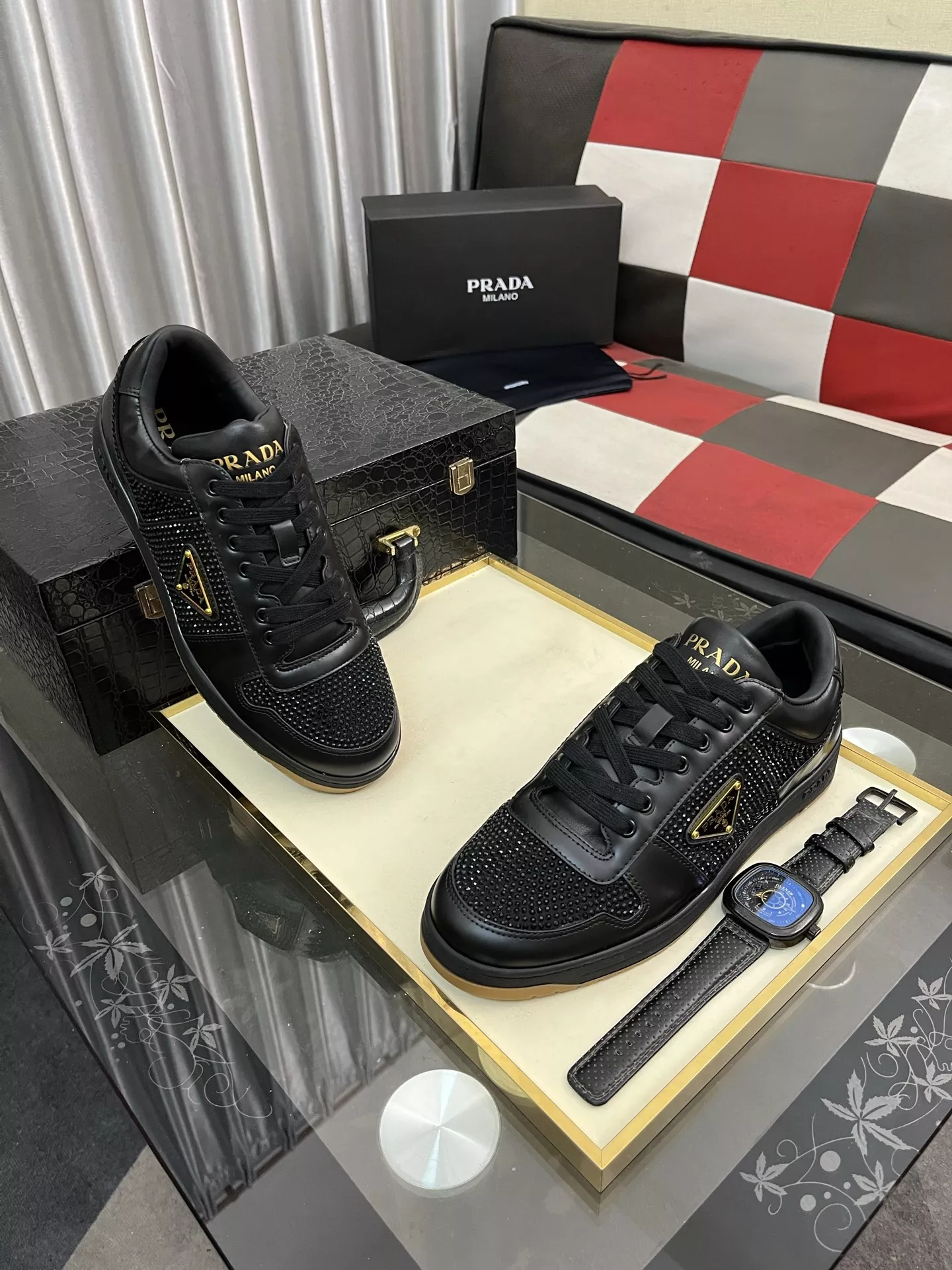 Flexible 1384 Prada Casual Shoes For Men