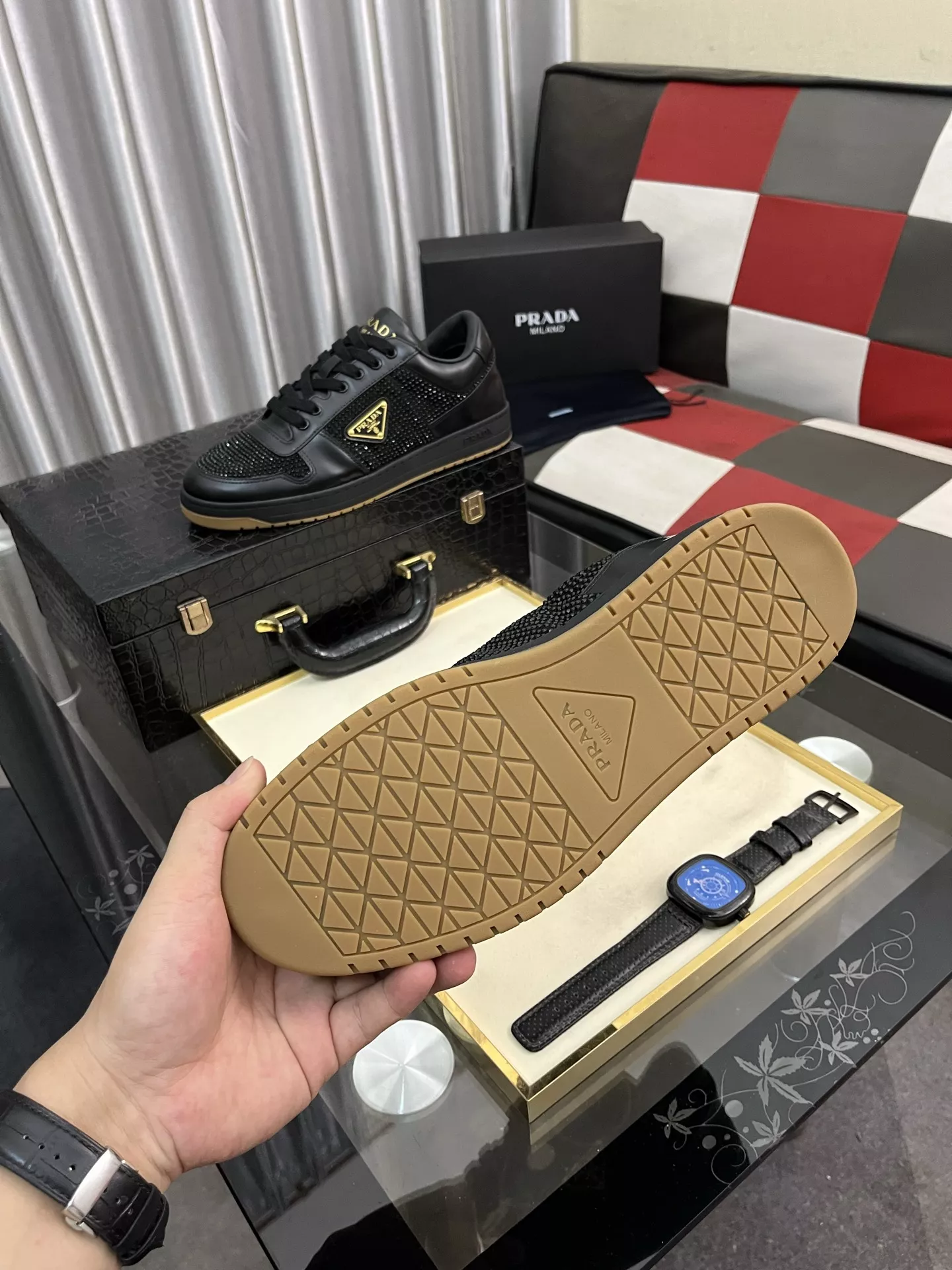 Flexible 1384 Prada Casual Shoes For Men