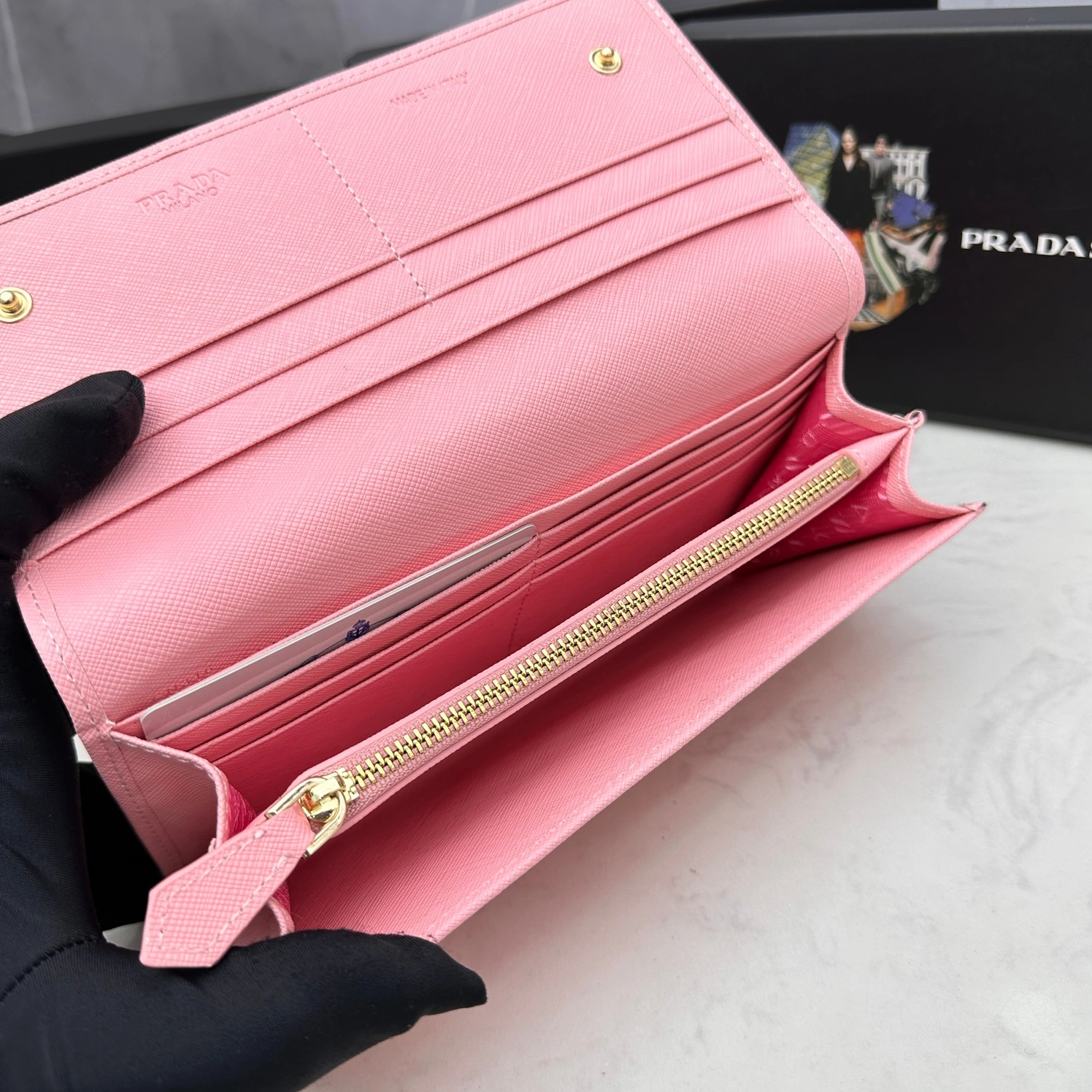 Flexible 1532 Prada AAA Quality Wallets For Women
