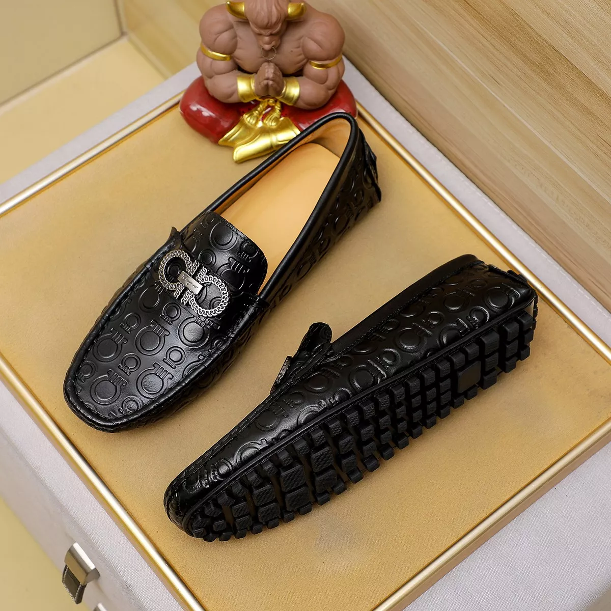 Flexible 2262 Salvatore Ferragamo Leather Shoes For Men