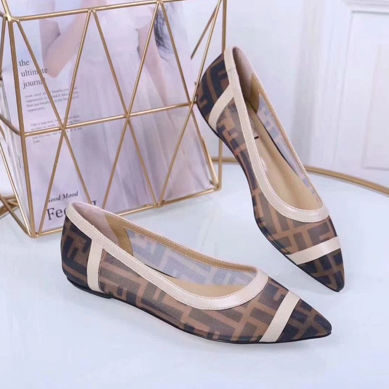 Flexible 2521 Fendi Flat Shoes For Women