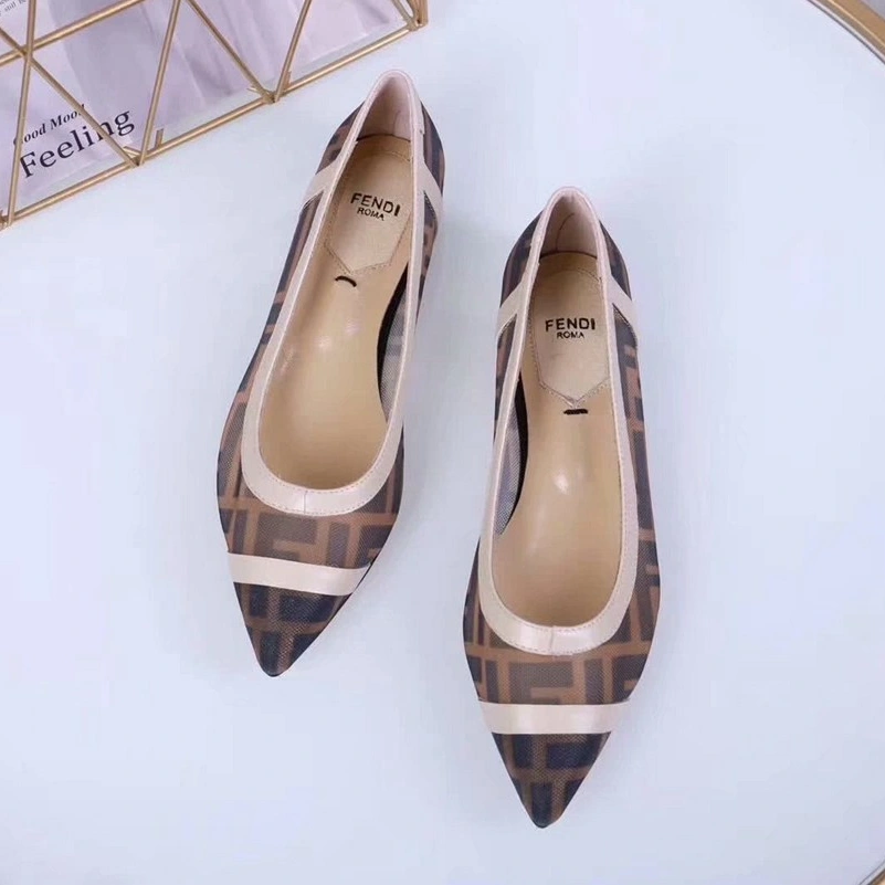 Flexible 2521 Fendi Flat Shoes For Women