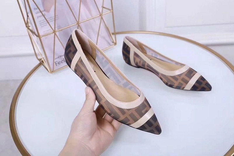 Flexible 2521 Fendi Flat Shoes For Women