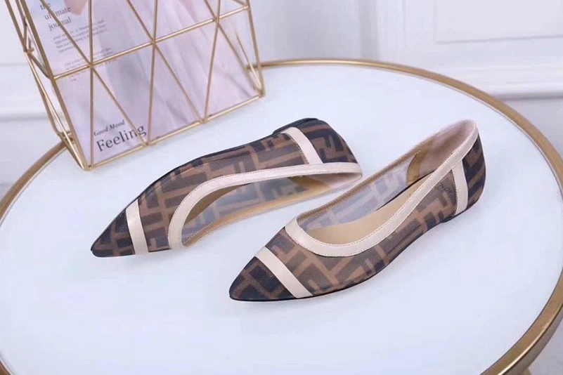 Flexible 2521 Fendi Flat Shoes For Women