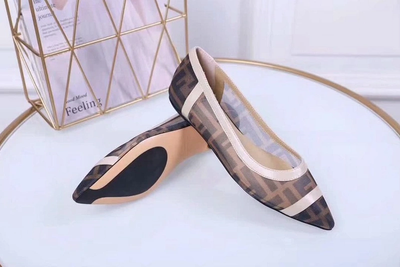 Flexible 2521 Fendi Flat Shoes For Women
