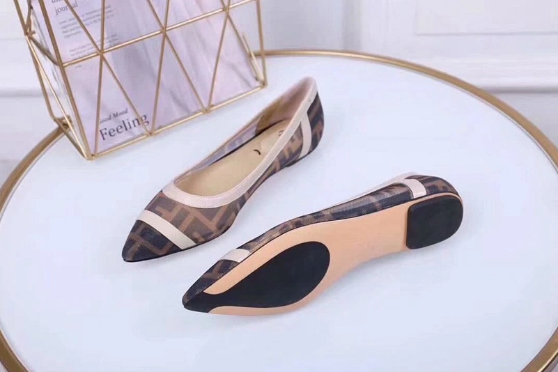 Flexible 2521 Fendi Flat Shoes For Women