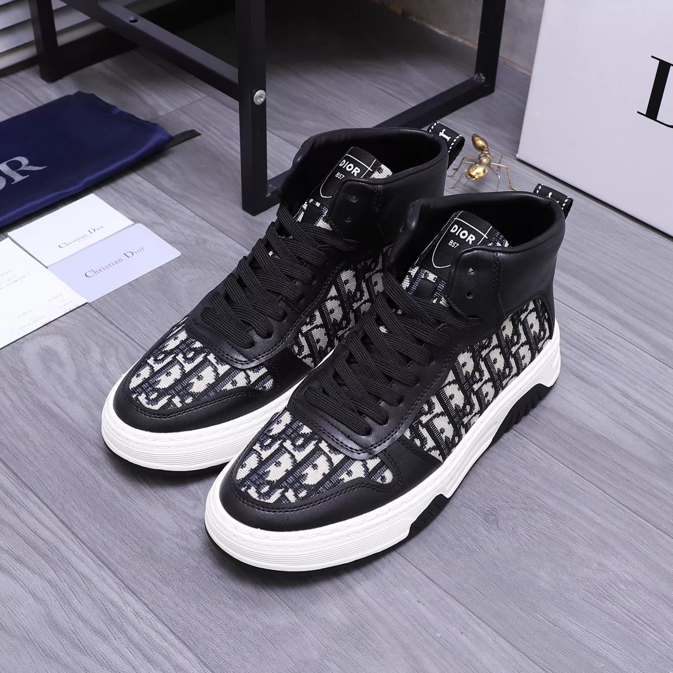 Flexible 2841 Christian Dior High Top Shoes For Men