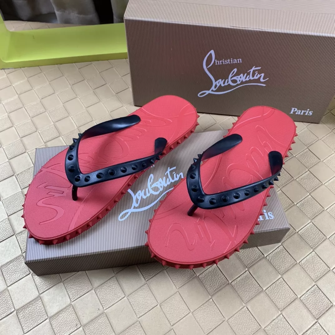 Flexible 3385 Christian Louboutin CL Slippers For Men