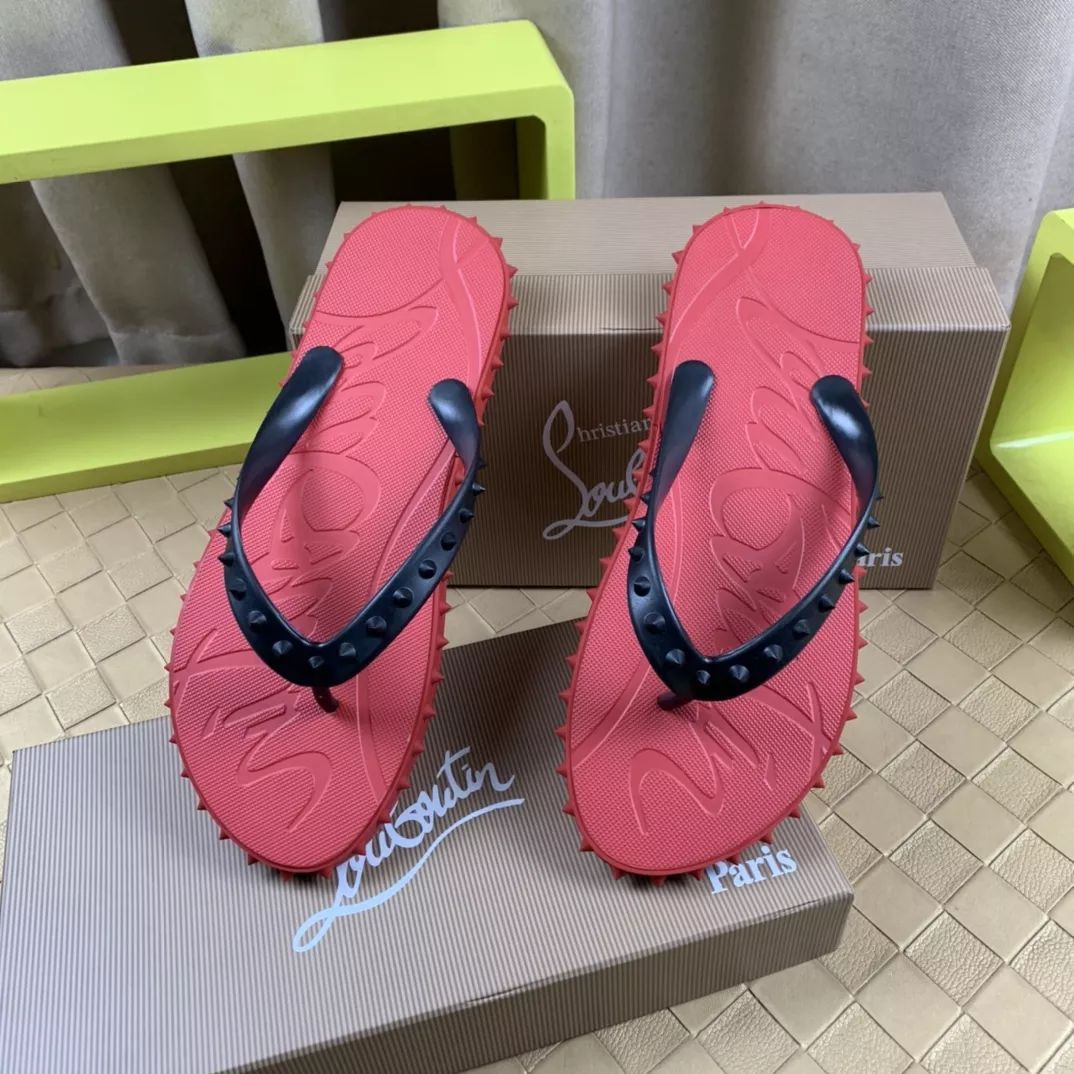 Flexible 3385 Christian Louboutin CL Slippers For Men