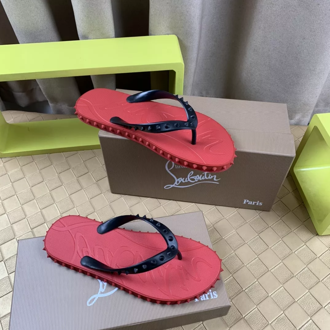 Flexible 3385 Christian Louboutin CL Slippers For Men