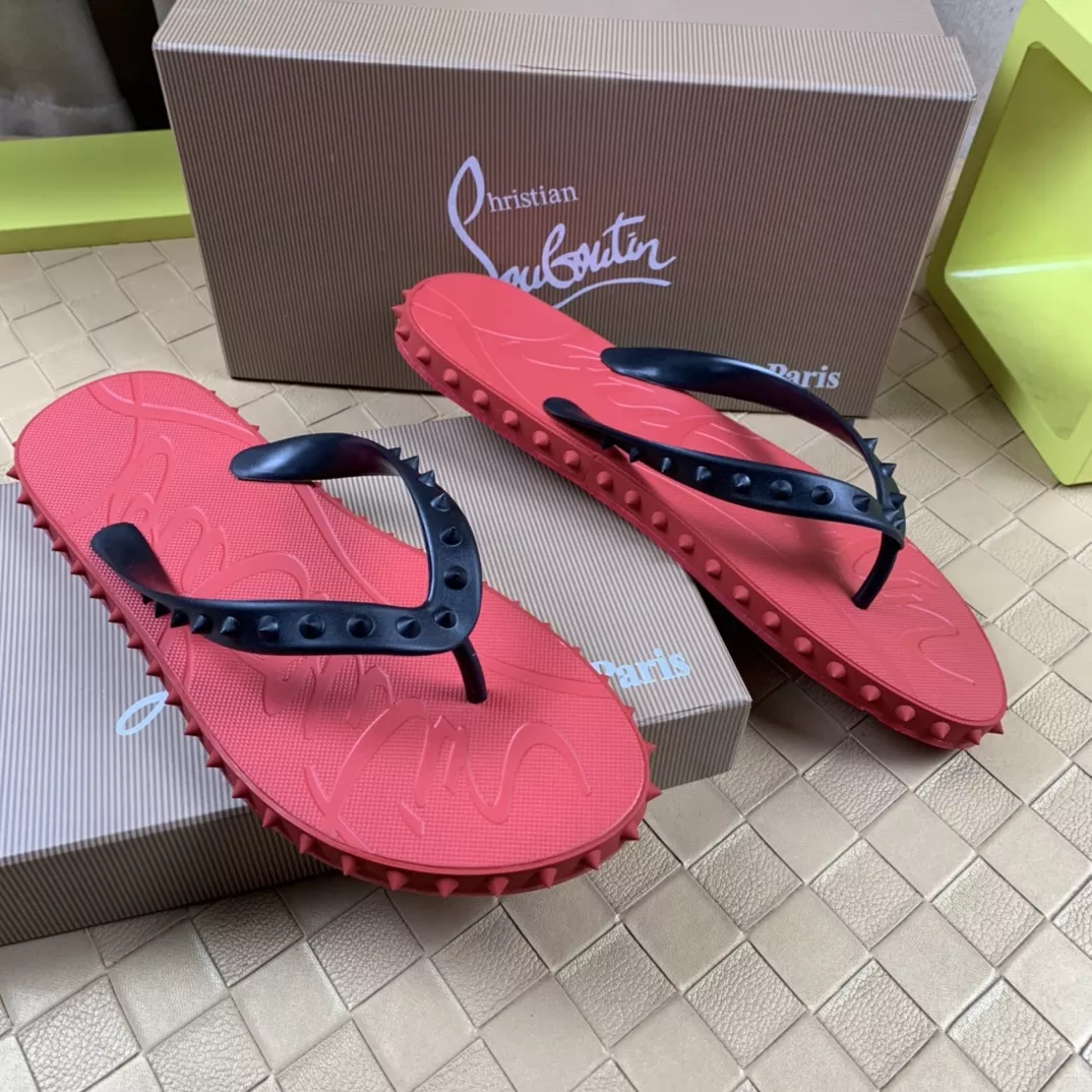 Flexible 3385 Christian Louboutin CL Slippers For Men