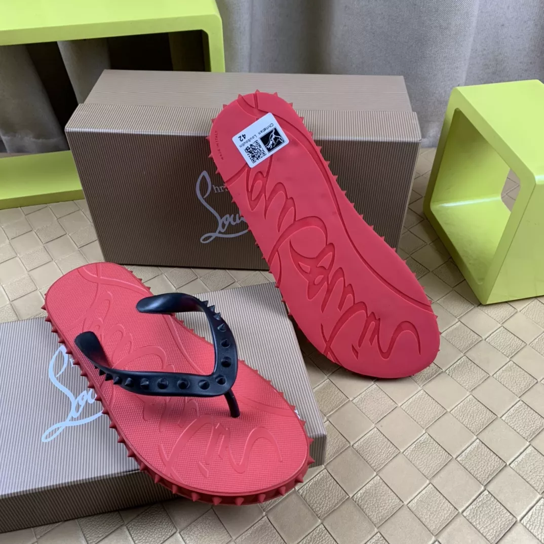 Flexible 3385 Christian Louboutin CL Slippers For Men
