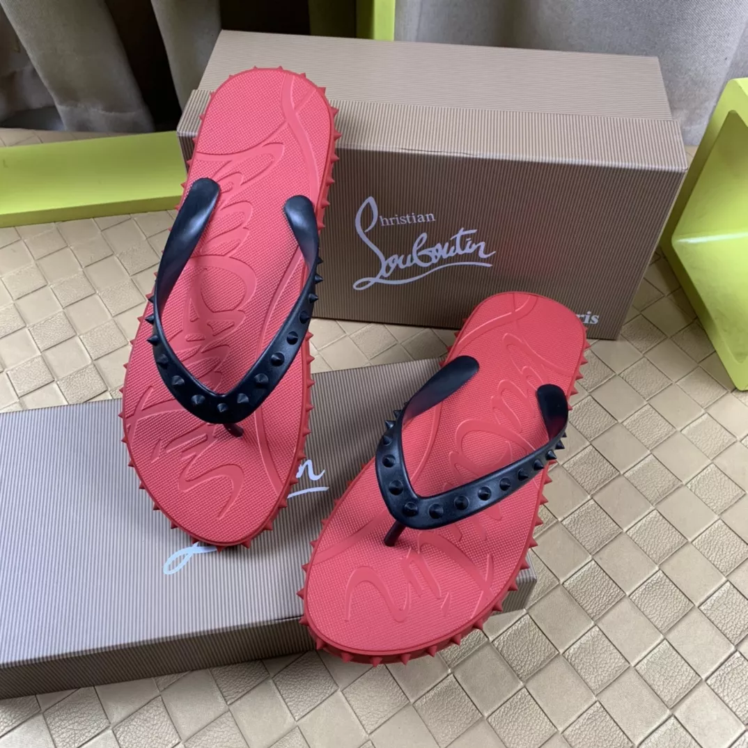 Flexible 3385 Christian Louboutin CL Slippers For Men