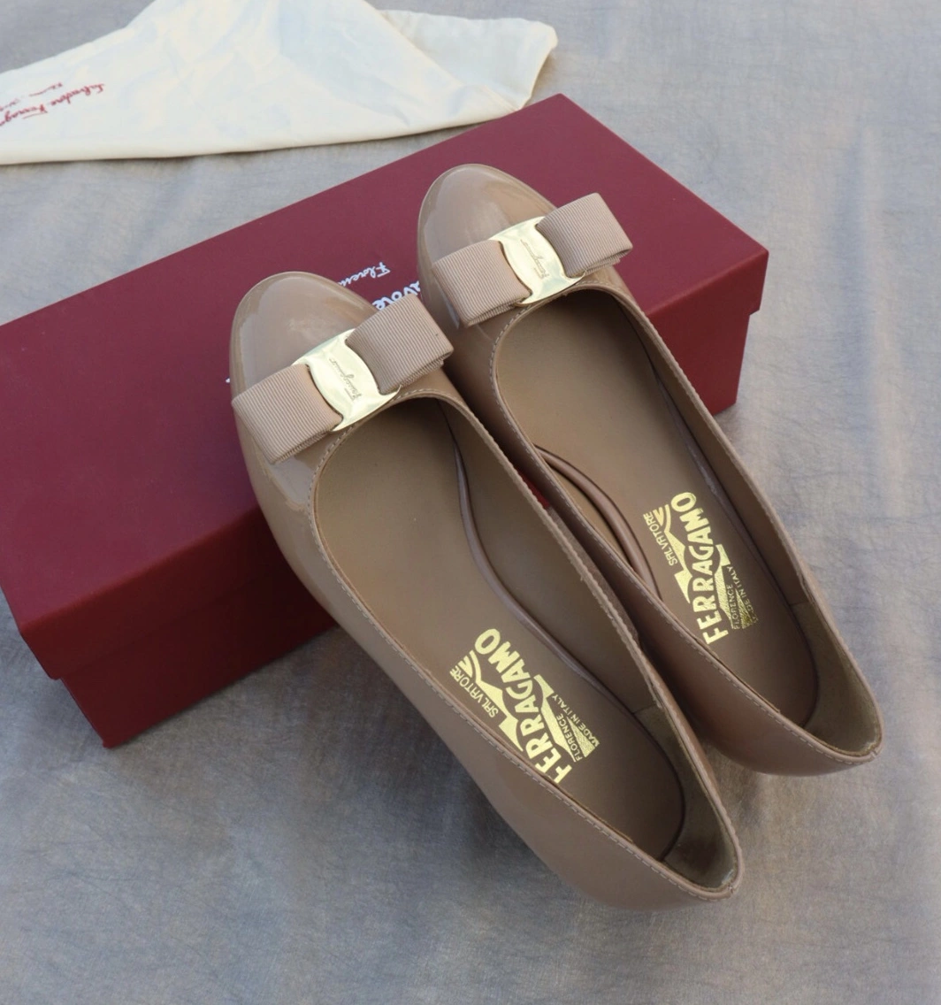 Flexible 3452 Salvatore Ferragamo Flat Shoes For Women