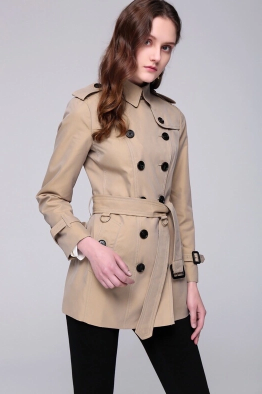 Flexible 4221 Burberry Windbreaker Jacket Long Sleeved For Women