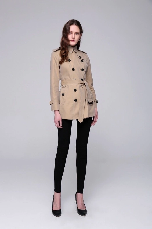 Flexible 4221 Burberry Windbreaker Jacket Long Sleeved For Women