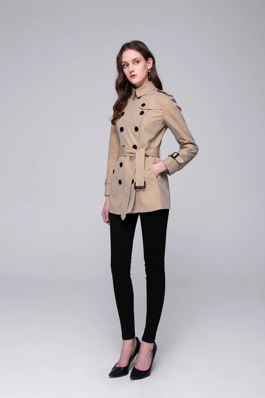 Flexible 4221 Burberry Windbreaker Jacket Long Sleeved For Women
