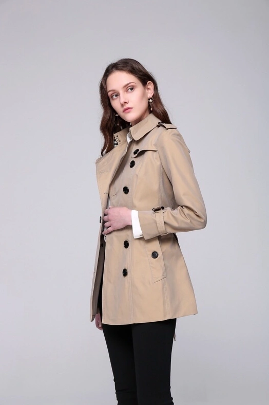 Flexible 4221 Burberry Windbreaker Jacket Long Sleeved For Women