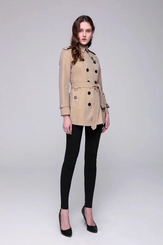 Flexible 4221 Burberry Windbreaker Jacket Long Sleeved For Women
