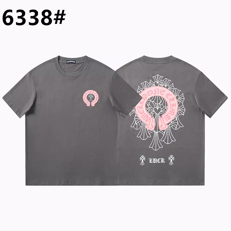 Flexible 4437 Chrome Hearts T-Shirts Short Sleeved For Unisex