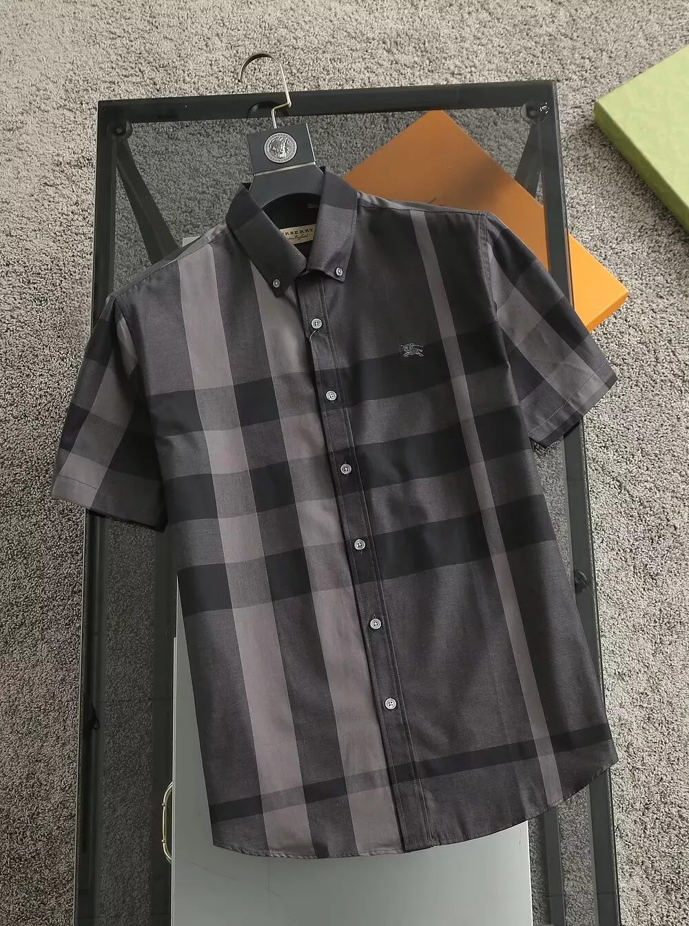 Flexible 4468 Burberry Shirts Short Sleeved For Men