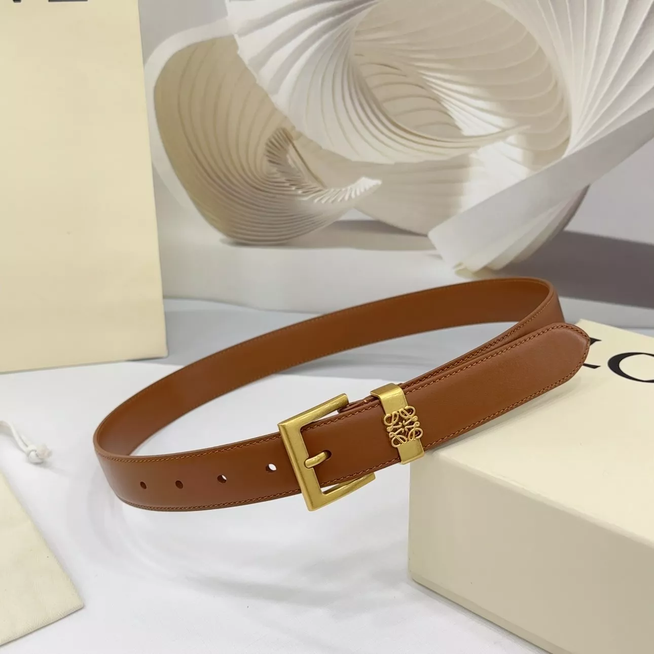 Flexible 4621 LOEWE AAA Quality Belts In 3.0cm For Women