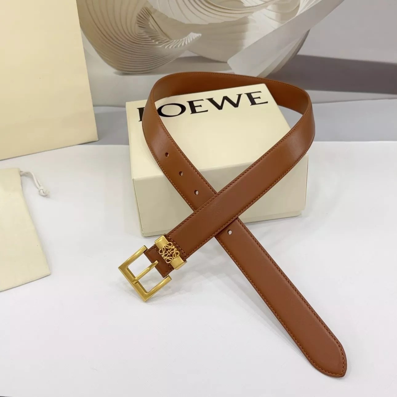 Flexible 4621 LOEWE AAA Quality Belts In 3.0cm For Women