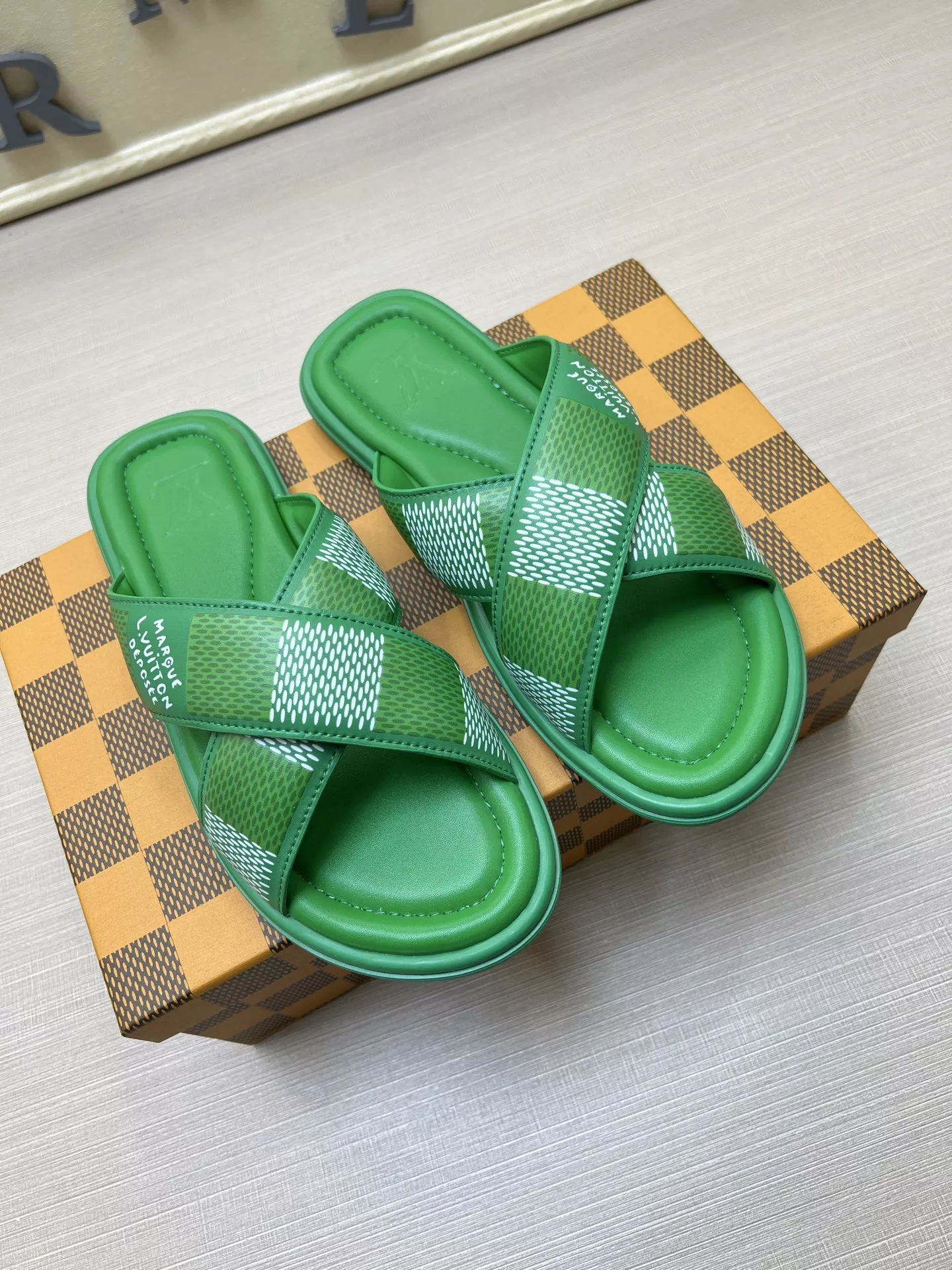 Flexible 4628 Louis Vuitton Slippers For Men