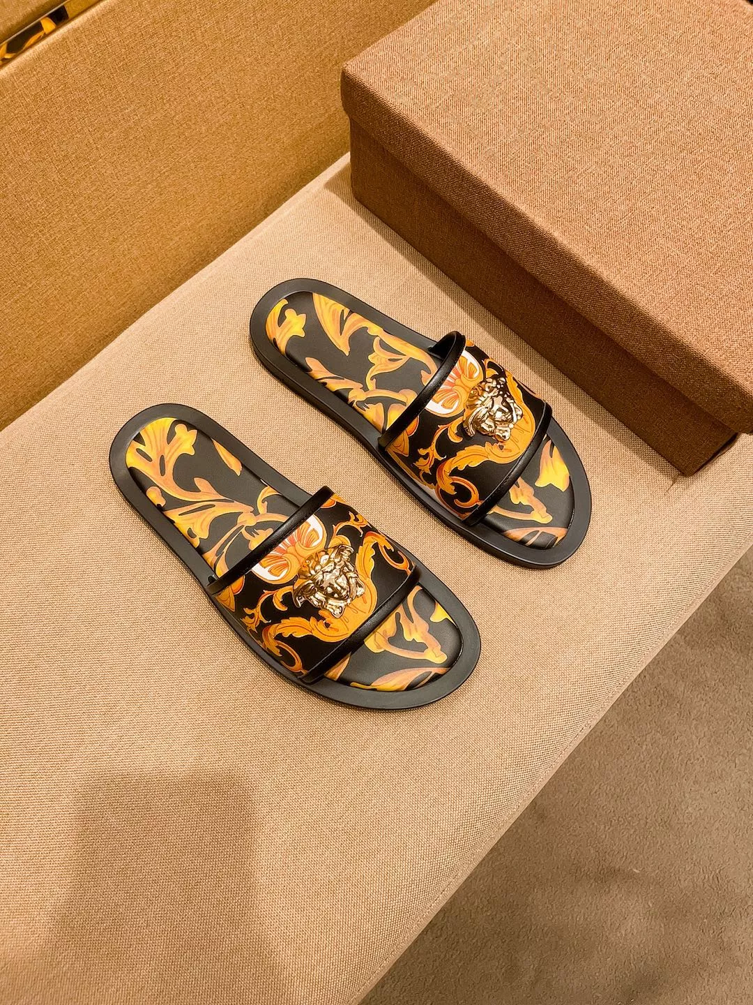 Flexible 4689 Versace Slippers For Men