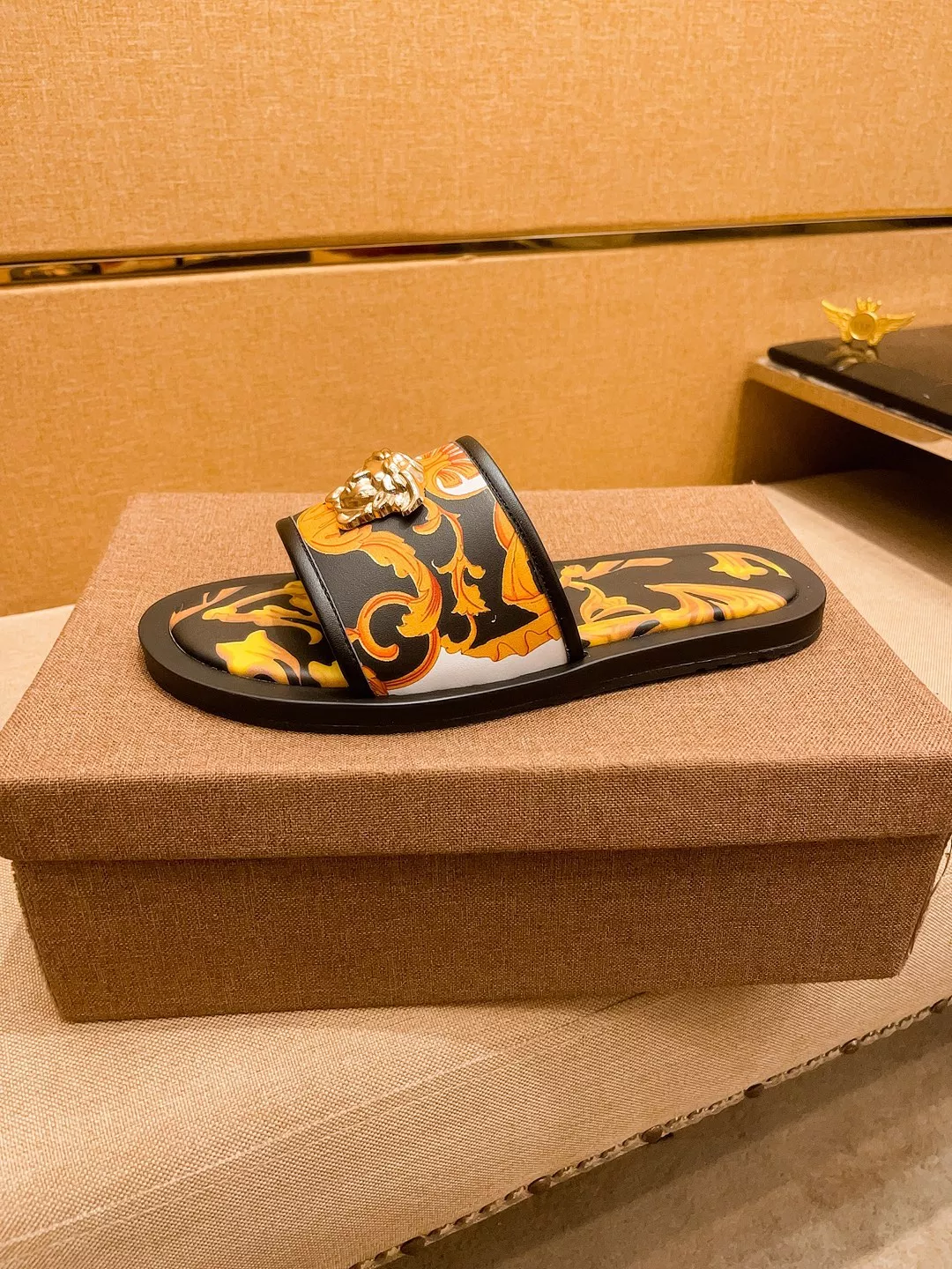 Flexible 4689 Versace Slippers For Men