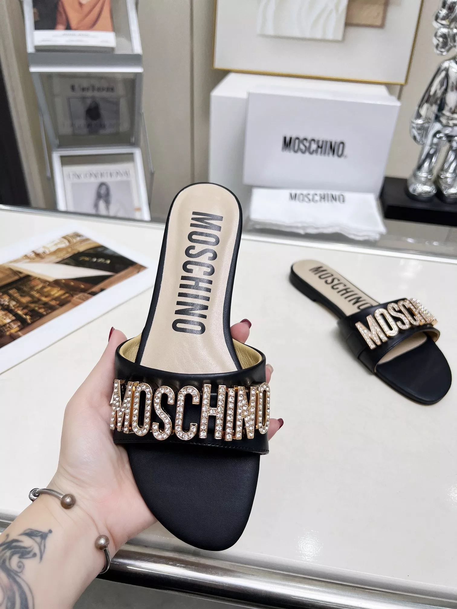 Flexible 4757 Moschino Slippers For Women