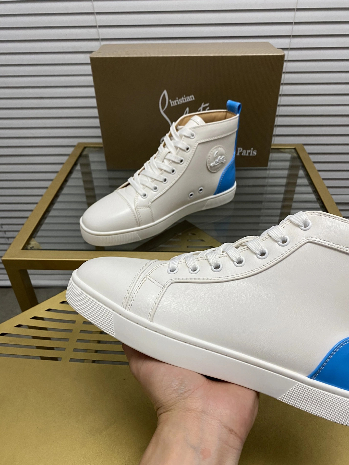 Flexible 5007 Christian Louboutin High Top Shoes For Men