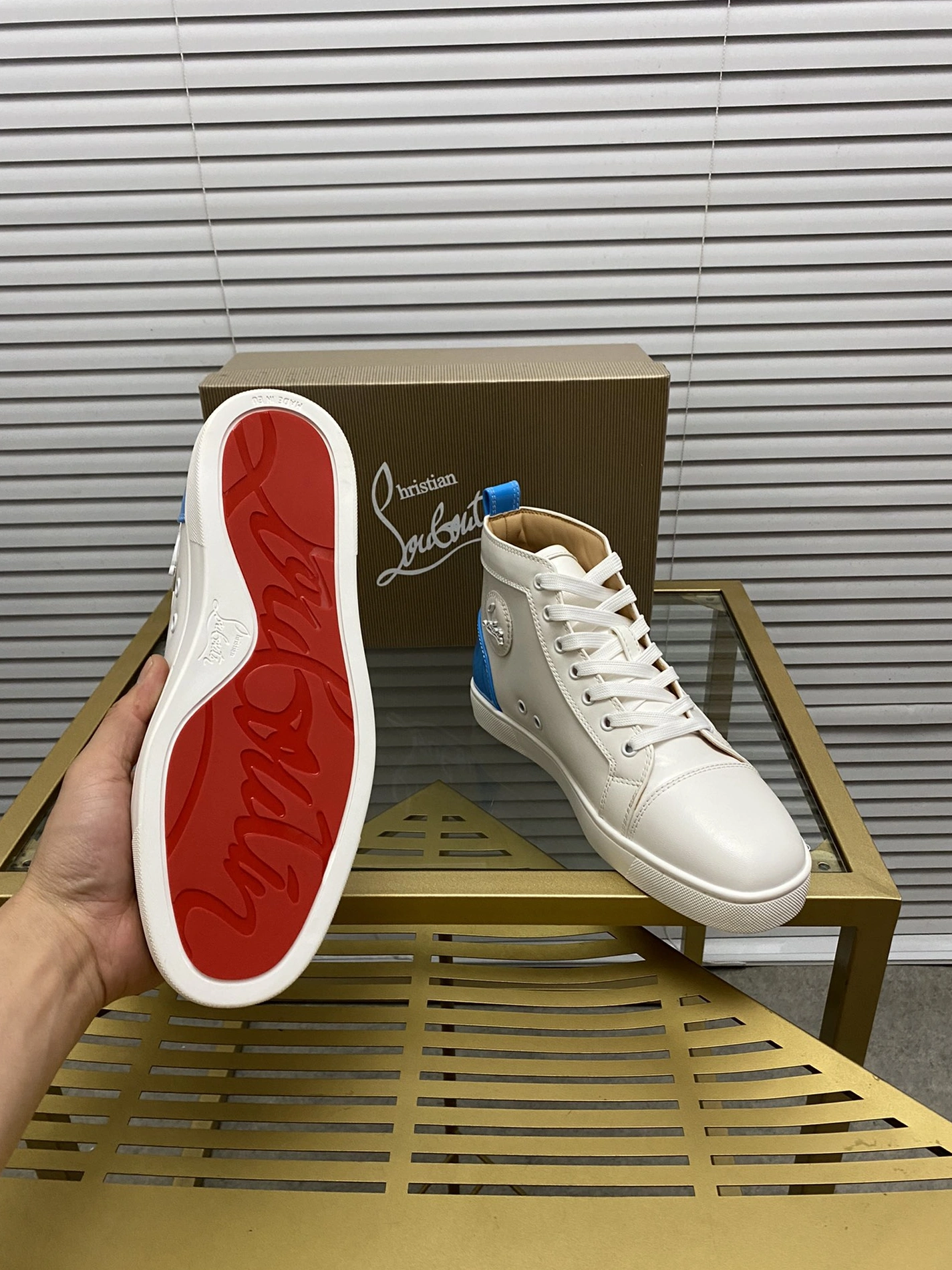 Flexible 5007 Christian Louboutin High Top Shoes For Men