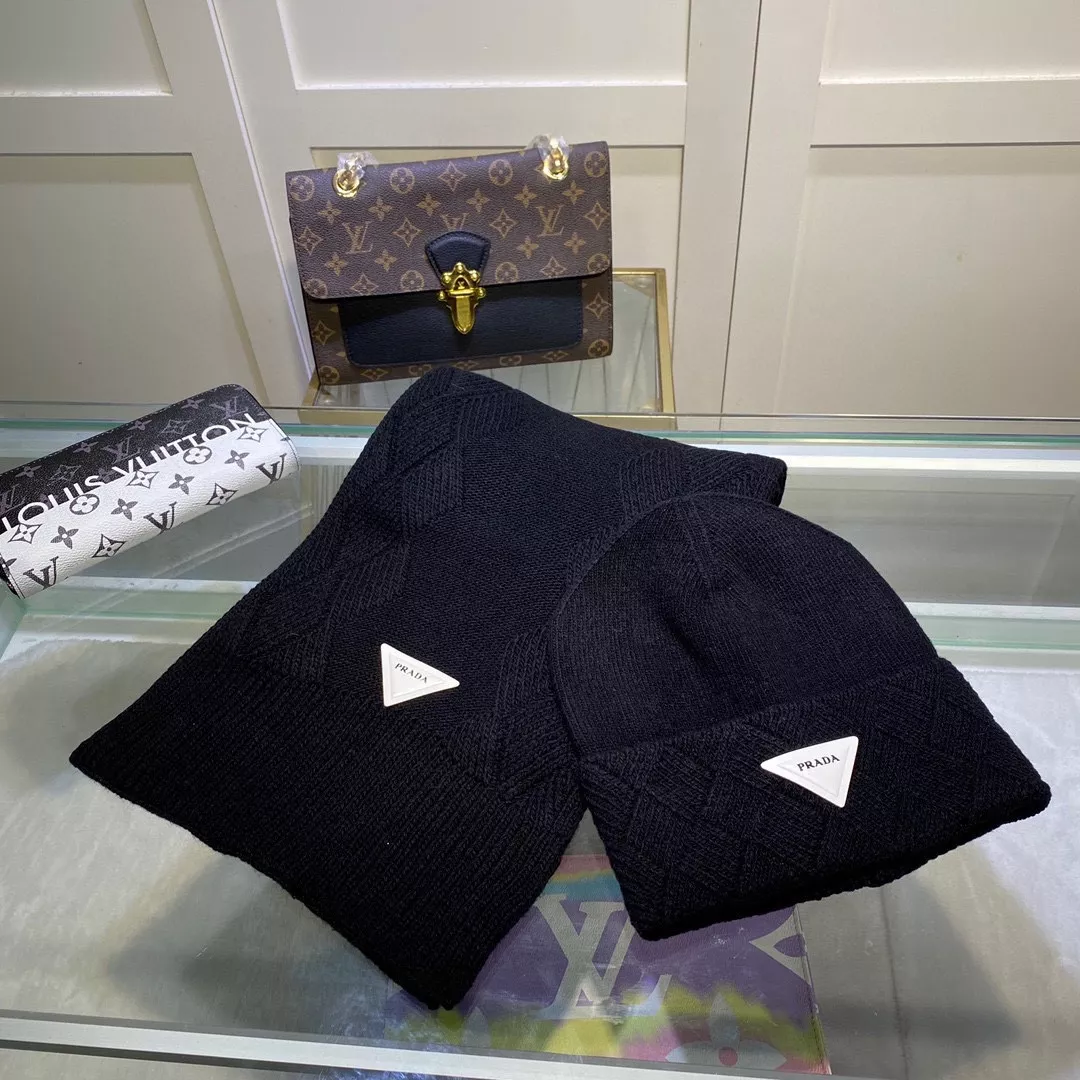Flexible 5396 Prada Hat and Scarf Set