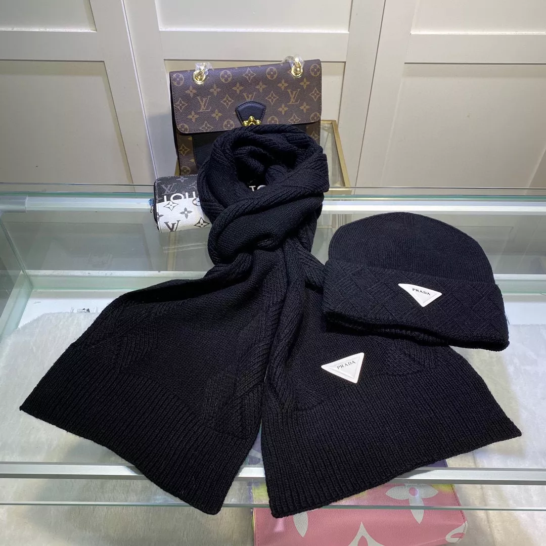 Flexible 5396 Prada Hat and Scarf Set