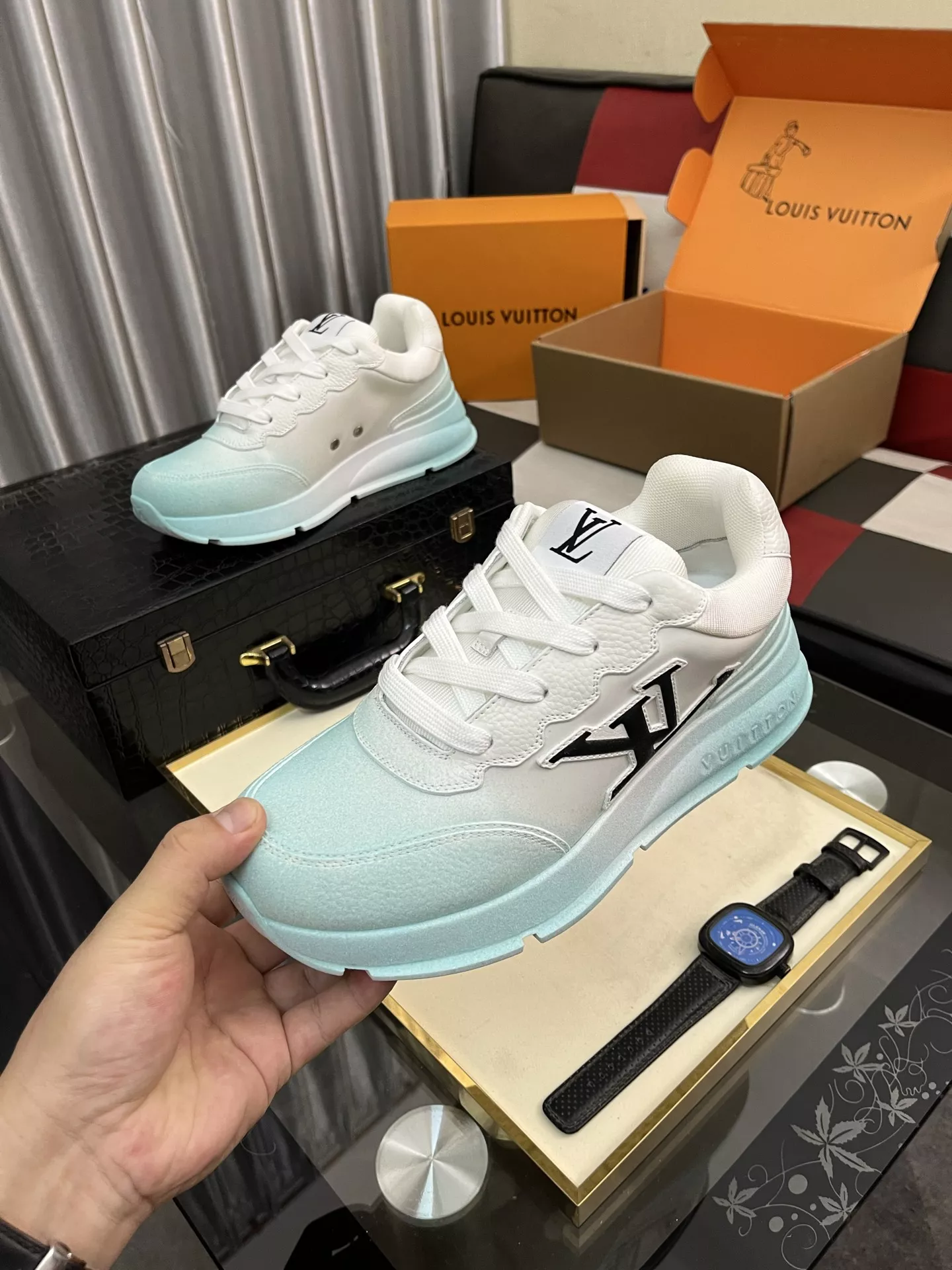 Flexible 6044 Louis Vuitton Casual Shoes For Men