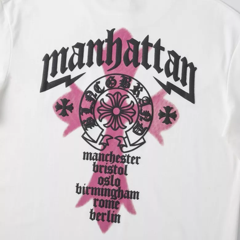 Flexible 6140 Chrome Hearts T-Shirts Short Sleeved For Unisex