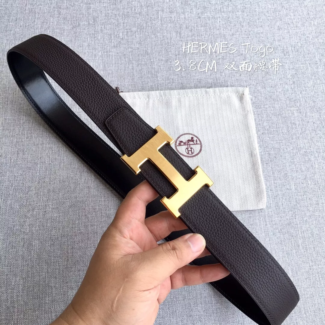Flexible 7179 Hermes AAA Quality Belts In 3.8cm For Men