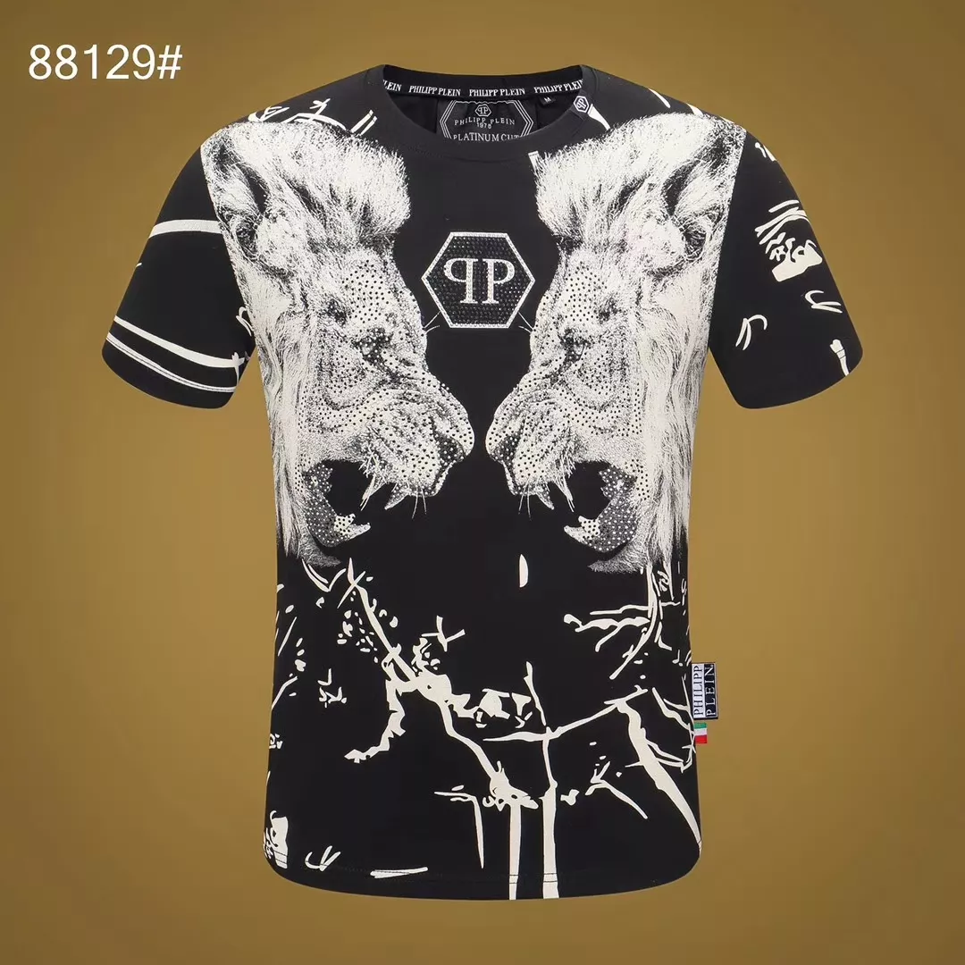 Flexible 7433 Philipp Plein PP T-Shirts Short Sleeved For Men