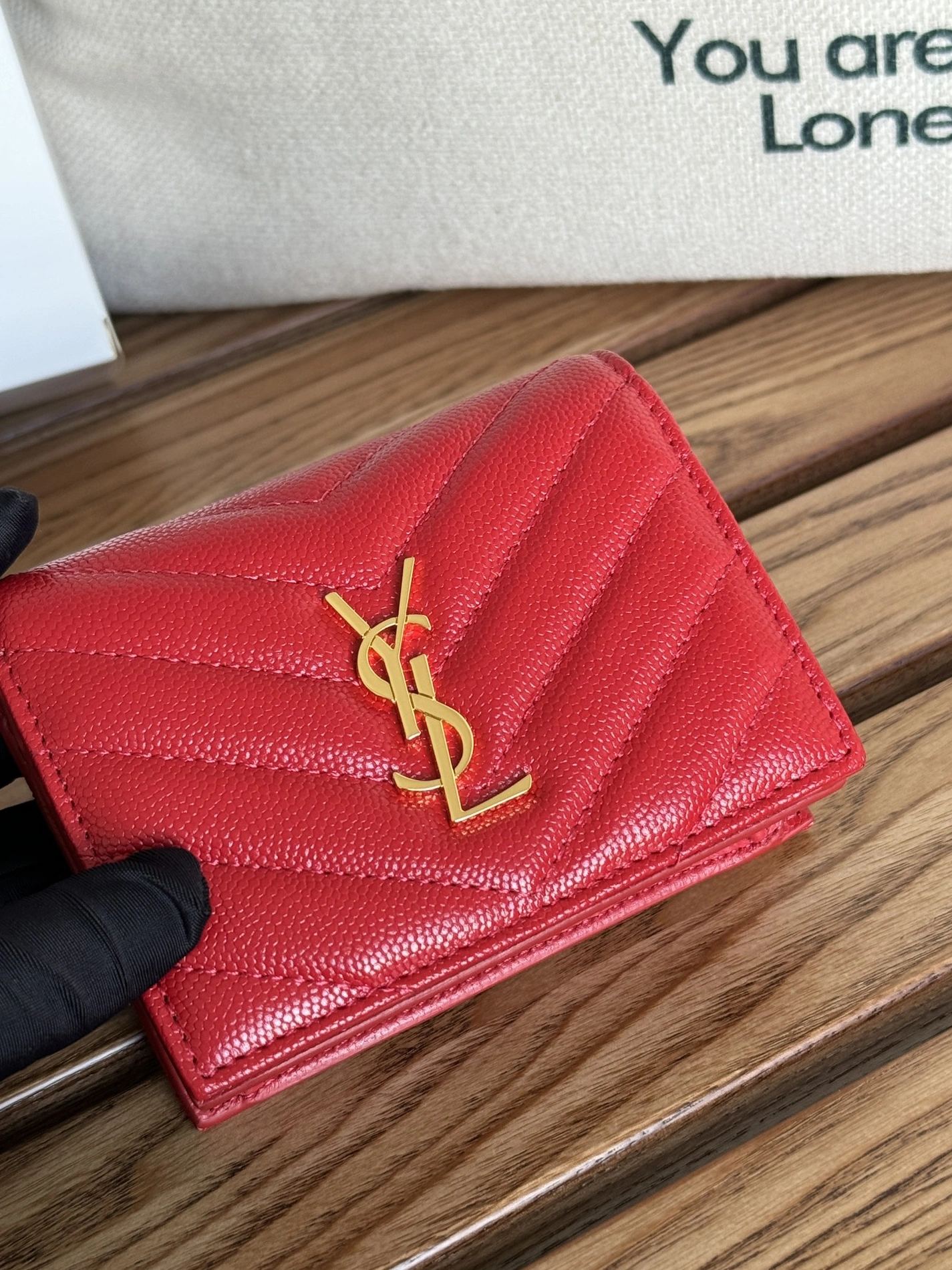 Flexible 7457 Yves Saint Laurent AAA Quality Wallets