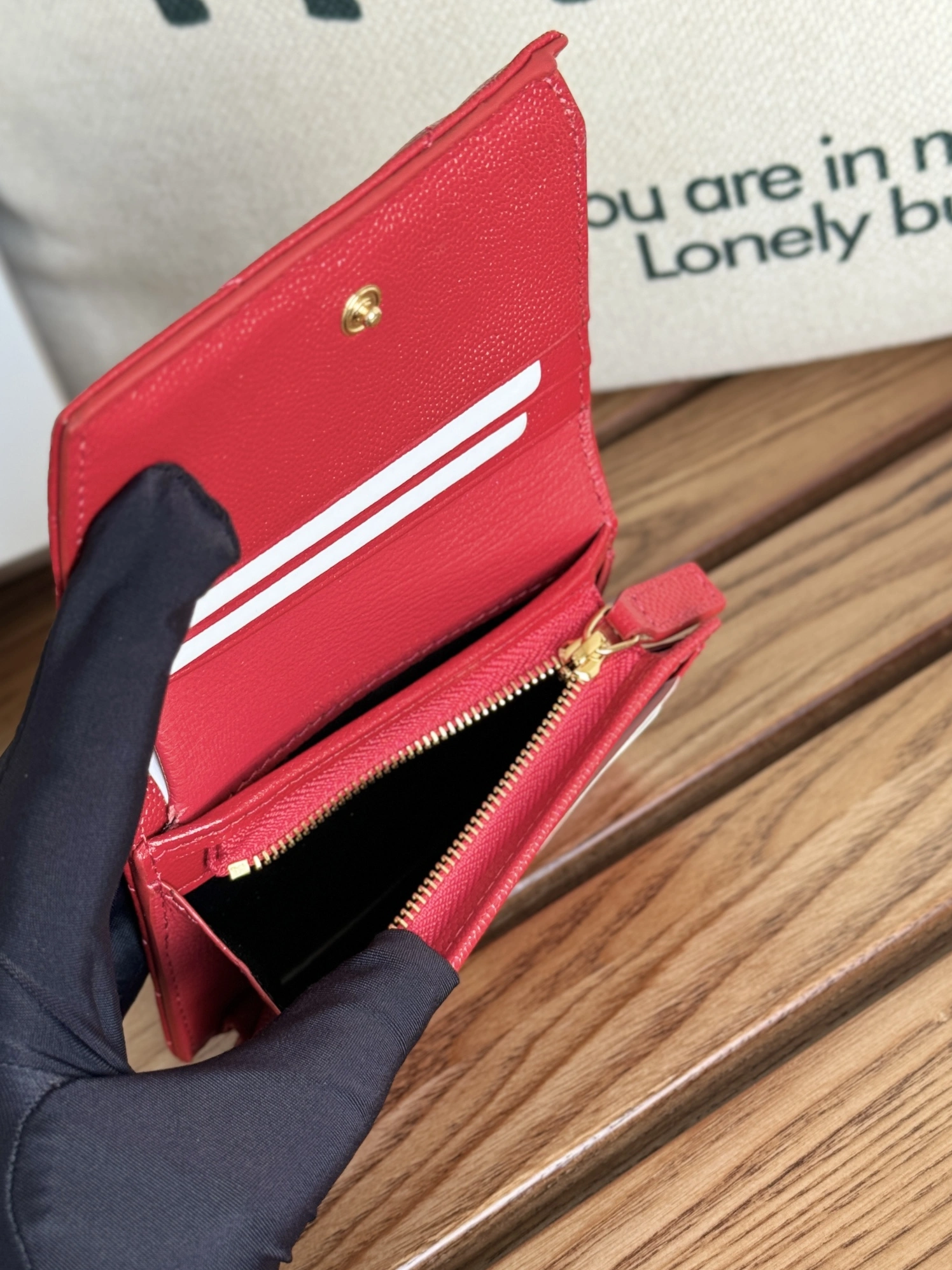 Flexible 7457 Yves Saint Laurent AAA Quality Wallets