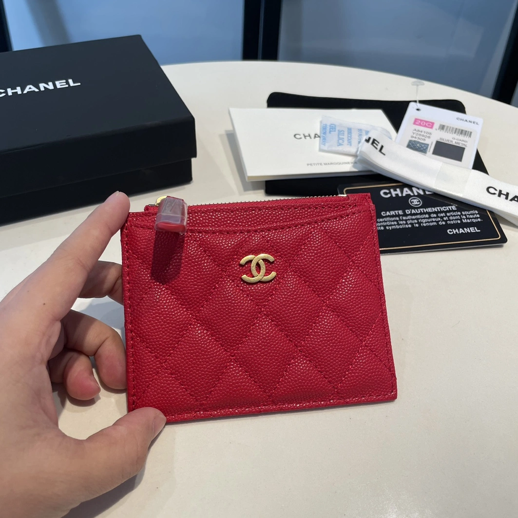 Flexible 8032 Chanel AAA Quality Card Case For Women