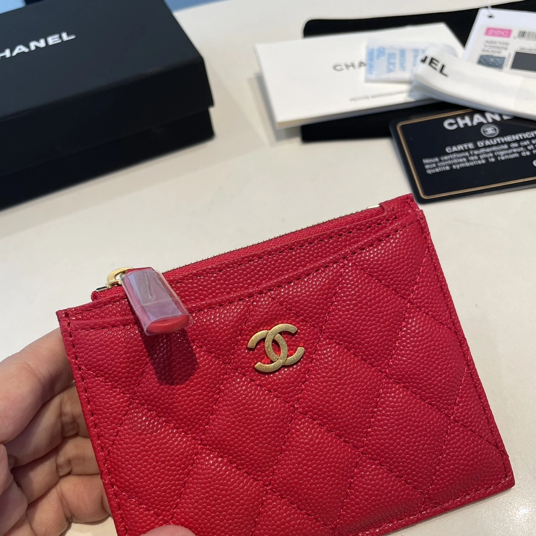 Flexible 8032 Chanel AAA Quality Card Case For Women