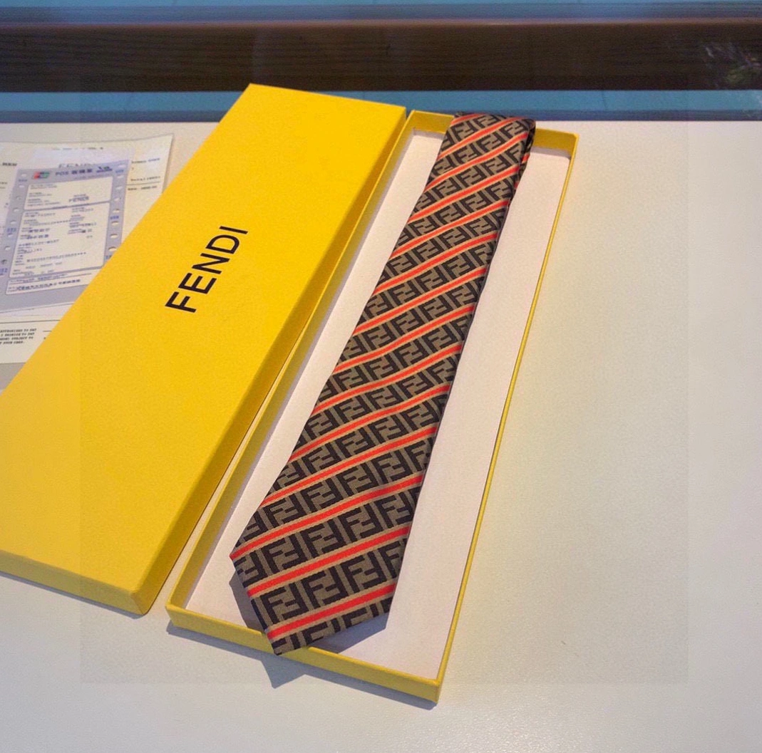 Flexible 8091 Fendi Necktie For Men