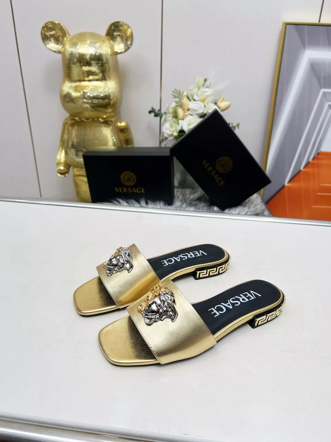 Flexible 8337 Versace Slippers For Women