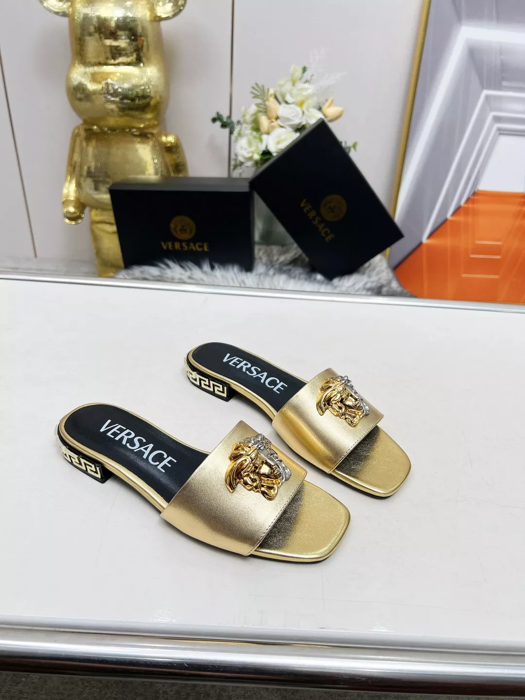 Flexible 8337 Versace Slippers For Women