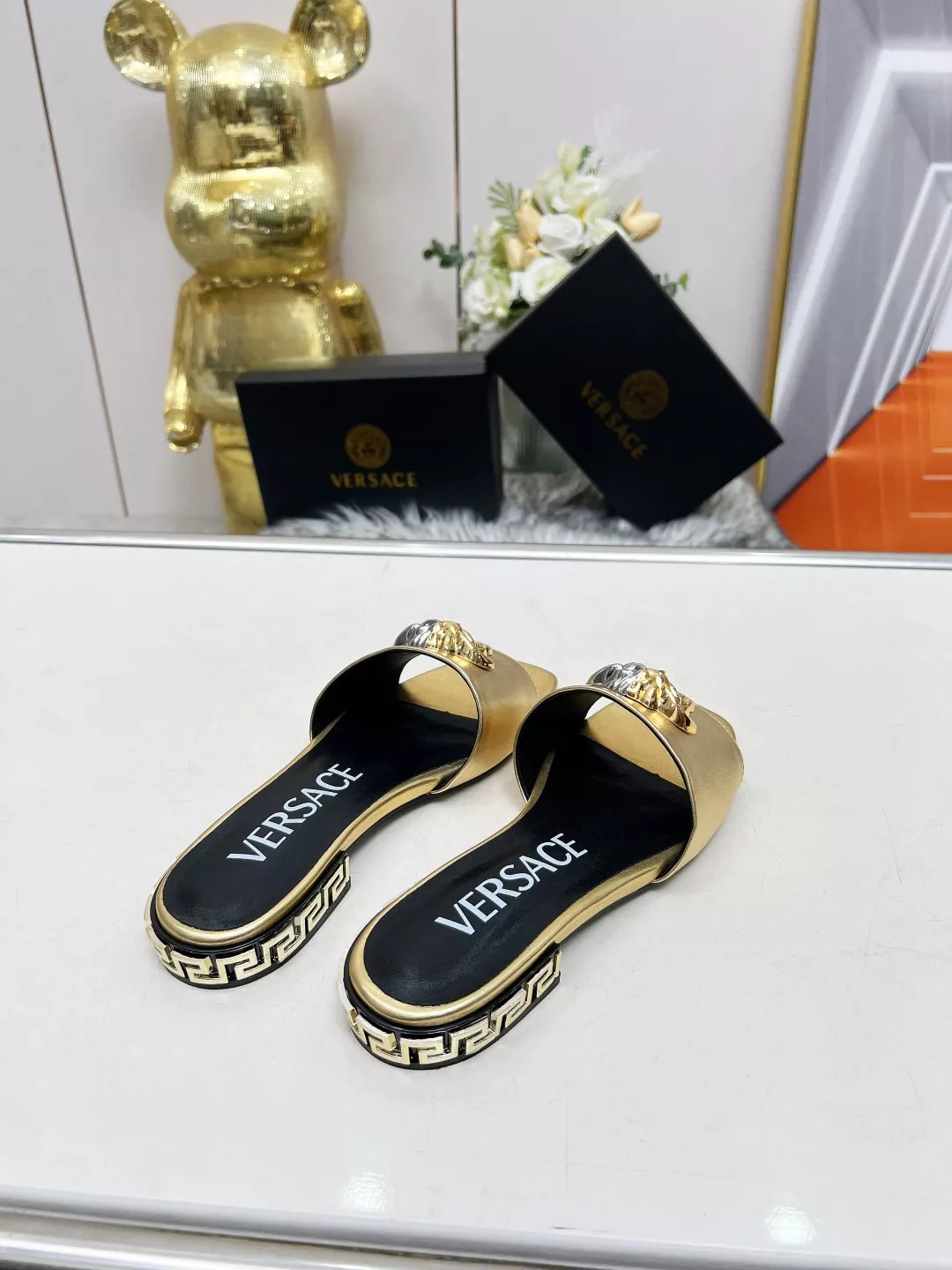 Flexible 8337 Versace Slippers For Women