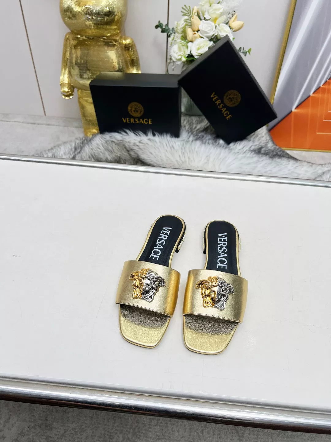 Flexible 8337 Versace Slippers For Women